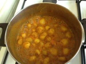 Baby potato masala 1